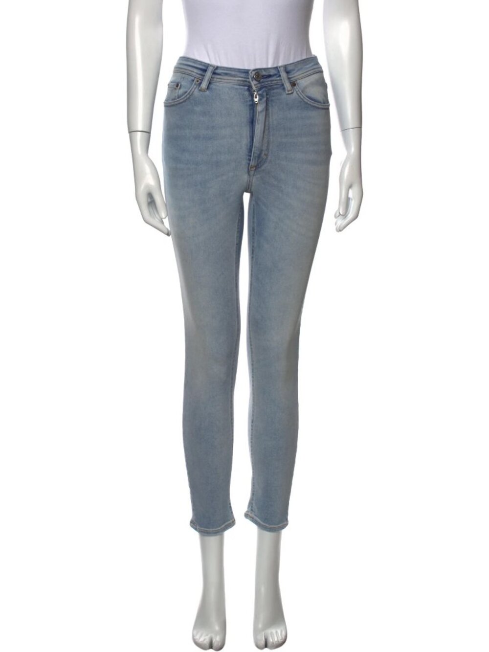 ACNE STUDIOS Mid-Rise Skinny Leg Jeans S